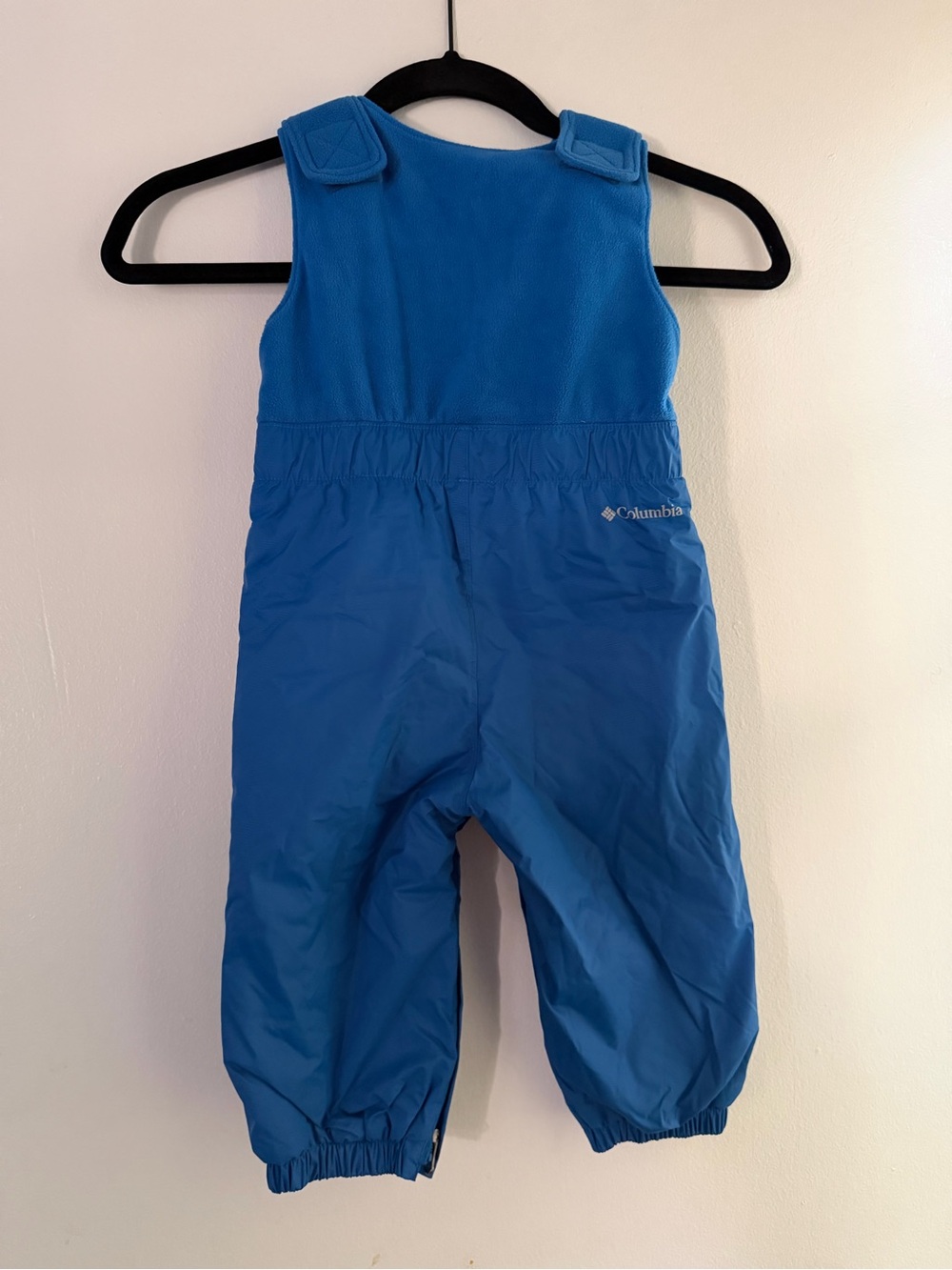 Columbia Blue Snow Bib Ski Pants Solid Logo 18-24 Months